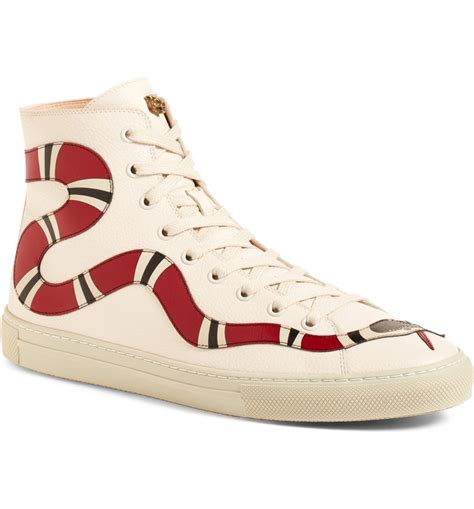 gucci sneakers with snake black|snake heels Gucci.